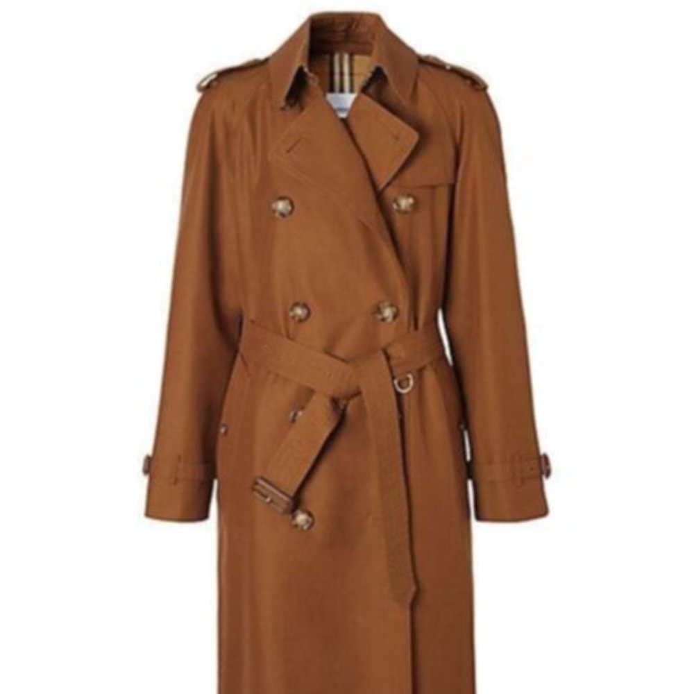 Burberry Long Waterloo Heritage Trench Coat Chestn - Picture 2 of 13